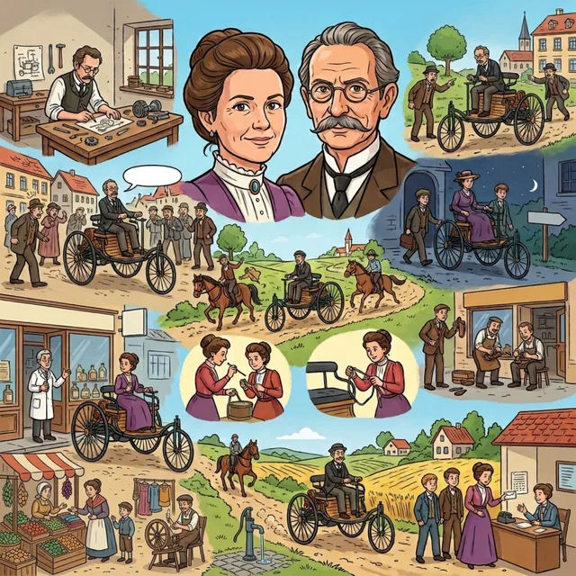 Folgen-Cover: Bertha und Carl Benz